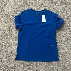 Figs Women's limited edition - not Royal Blue- not ceil blue V-Neck Scrub Top